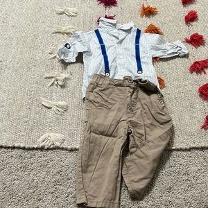 Boys dress set button up and khakis